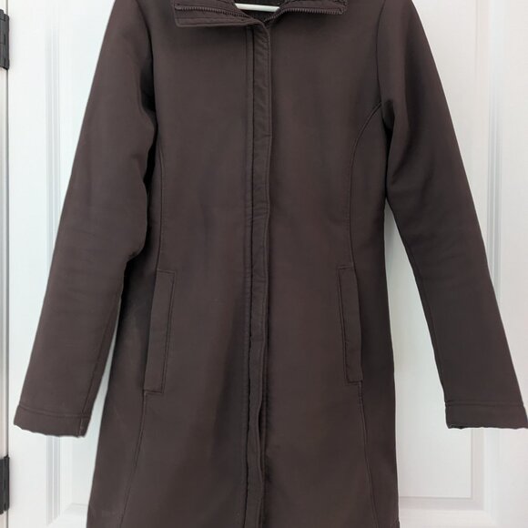 Patagonia Jackets & Blazers - Patagonia Au Train Brown Soft Shell Long Jacket Fleece Lined - Women's Medium